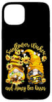 Coque pour iPhone 15 Plus Sunflower Wishes And Honey Bee Kisses With Cute Summer Gnome