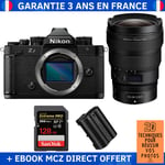 Nikon Zf + 14-24mm f/2.8 S + 1 SanDisk 128GB Extreme PRO UHS-II SDXC 300 MB/s + 1 Nikon EN-EL15C + Ebook '20 Techniques pour Réussir vos Photos' - Appareil Photo Hybride