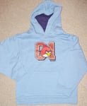 Boys Blue Marl Hoody Hoodie With Angry Birds Graphic Age 9-10 Years With Tag