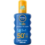 Nivea Very High Protection Sun Kids Protect & Care 5-In-1 Coloured Spray 200ml