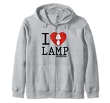 Anchorman I Heart Lamp Icon Zip Hoodie