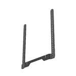 PureMounts Support combiné d'enceintes pour Supports Sonos Ray et TV, Charge jusqu'à 2 kg, Acier et Silicone, Noir