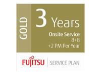 Ricoh Scanner Service Program 3 Year Gold Service Plan For Fujitsu Mid-Volume Production Scanners - Utvidet Serviceavtale (Forlengelse) - Deler Og Arbeid - 3 År - På Stedet - 8X5 - Responstid: 8 T - Reparasjonstid: 8 Timer - For Fi-5950, 6400, 6800,