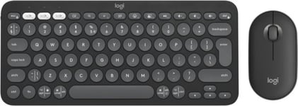 Logitech Pebble 2 Combo - QWERTY US International Layout, Tonal Graphite  