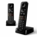 Trådløs telefon Philips D4702B/34 Duo 1,8" DECT (2 stk)