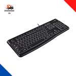 K120 Clavier Filaire Business Windows, Plug-And-Play USB, Touches Silencieuses U