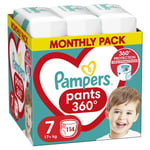 Vaipat Pampers Pants, koko 7, 114 kpl, 17kg+