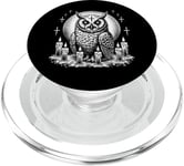 Sacred Satanic Owl with Candles | Dark Ritual Owl Witchcraft PopSockets PopGrip for MagSafe