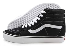 Vans Mixte Sk8-Hi Lite Plus Sneakers Hautes, Noir (Suede/Canvas/Black/White), 38.5