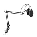 MAONO USB Podcasting Microphone Kit, mikrofon, arm med fäste, filter