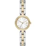 DkNY Montre pour Femme City Link, Mouvement à Trois Aiguilles, Boîtier en Acier Inoxydable Argenté de 26 mm avec Bracelet en Acier Inoxydable, NY6627