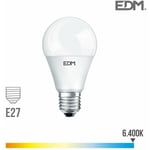 Ampoule led E27 7W Ronde A60 équivalent à 46W - Blanc du Jour 6400K