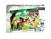 Nathan - Puzzle enfants - 60 pièces - Bienvenue au centre équestre - Fille ou garçon dès 6 ans - Puzzle de qualité supérieure - Carton épais et résistant - Animaux - 86626