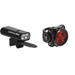 LEZYNE Micro 800xl Pro Eclairage vélo/VTT LED Rechargeable USB Mixte Adulte, Black, FR Unique (Taille Fabricant : t.One sizeque) & Zecto Drive Eclairage vélo/VTT arrière USB Mixte Adulte, Noir