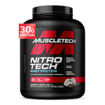 MuscleTech NitroTech Whey Protein Powder, Muscle Maintenance & Growth, Whey Isolate Protein Powder With 3g Creatine, Protein Shake For Men & Women, 6.8g BCAA, 40 Servings, 1.8g, Cookies & Cream