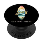 Design de vacances de surf à Surf Pasta Point aux Maldives PopSockets PopGrip Adhésif