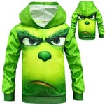 The Grinch Hoodie för barn och tonåringar (6-14 år) - Jultröja med huva (13-14 år)