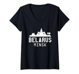 Womens Belarus Minsk V-Neck T-Shirt