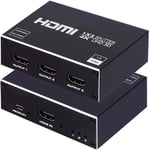 Répartiteur Hdmi 1 En 3 Sorties Simultanées En Aluminium 4K Pr En Charge Hdcp 1.4 4K 3D Uhd 1080P Pour Tv Hd/Fire Stick/Xbox / Ps3 / Ps4