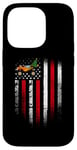 iPhone 14 Pro Merry Christmas USA American Flag Patriotic Monster Truck Case