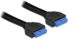 Delock USB 3.0 Pin Header - USB-kabel - 19-pins USB 3.0-plugg til 19-pins USB 3.0-plugg - 45 cm