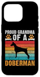 Coque pour iPhone 16 Pro Fière grand-mère d'une grand-mère Doberman