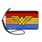 Buckle-Down Women's Zip Wallet Wonder Woman Small Money Brush, Multicoloured, 17 cm x 9 cm