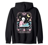 Stenographer Tarot Card Steno Machine Stenography Zip Hoodie