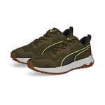 PUMA Mixte Better Foam Xterra Chaussure de Course, Deep Olive-Lime Squeeze, 45 EU