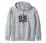 The OG Hero Dad Funny for Father’s Day Zip Hoodie