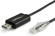 Câble console Cisco USB vers RJ45 de 1,8 m - Cordon rollover compatible Windows, Mac et Linux - 460 Kbps - M/M (ICUSBROLLOVR)