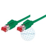 Tecline 71820G Câble Patch cat6a Ethernet S/FTP PiMF EIA/TIA Classe EA Vert 20 m