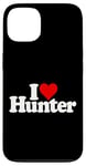 iPhone 13 I LOVE HEART HUNTER NAME ON A TEE Case