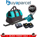 Makita DUB186Z 18v Cordless Garden Leaf Blower Li-Ion + 2 x 3.0ah, Charger + Bag