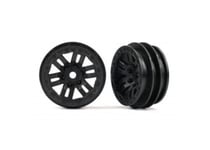 9768 Traxxas RC Wheels 1.0" 12-Spoke Black (2pc) For TRX-4M 1/18 Bronco Defender