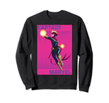 Marvel Captain Marvel Halftone Pop Art Poster Sweatshirt