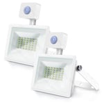 Spot led avec detecteur de mouvement slim 30W smd twilight ip 65 2 pieces