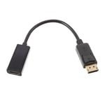 Lux-Case Universaali DisplayPort DP uros HDMI naaras adapteri muunnin Musta