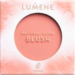 Lumene Natural Glow Blush 1 Coral Glow Puderrouge med naturlig matt finish 4 g