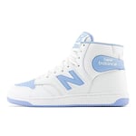 New Balance Men's 480 Sneaker, White/Team Carolina, 10.5 UK