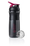 Blenderbottle Unisex's Sportmixer Water Bottle, Black/Pink, 820ml