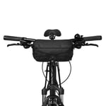 Johnny Urban Sacoche de Guidon Vélo Étanche Noir - Arlo - 2 en 1 Sacoche Vélo & Sac à Bandoulière - Sacoche Bikepacking - Accessoire Vélo pour Guidon Avant - Imperméable à l'eau