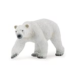 Papo- Polar Bear Wild Animal Kingdom Figurine, 50142, Papo-50142-Ours Polaire