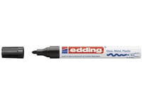 Paint Marker Edding 750 Permanent Sort 2-4Mm Rund Spids - (10 Stk.)