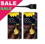 Garnier Olia 6.0 Light Brown Hair Color 100% Ammonia Free 2-Pack