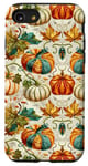 Coque pour iPhone SE (2020) / 7 / 8 Coque d'Halloween mignonne citrouille effrayante pour femmes, hommes, filles, garçons