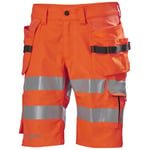 helly hansen workwear arbeidsshorts hh alna 2.0 hivis kl 1 arbeidsshorts, kl.1