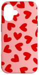 Coque pour iPhone 16 maneater coeur amour valentines rouge rose mignon rétro girly y2k