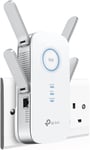 AC2600 Dual Band Mesh Wi-FI Range Extender, Wi-FI Booster/Hotspot with 1 Gigabit Port, Dual-Core CPU, Built-in Access Point Mode, Works with Any Wi-FI Router, Easy Setup, UK Plug (RE650)