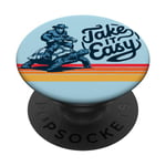 Sasquatch on a Turtle - Take It Easy - Funny Bigfoot PopSockets PopGrip Interchangeable